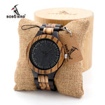 Men's Luxury Wooden Brown/Black Watch