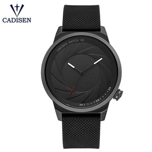 Black/Gray Quartz Simple Wristwatch